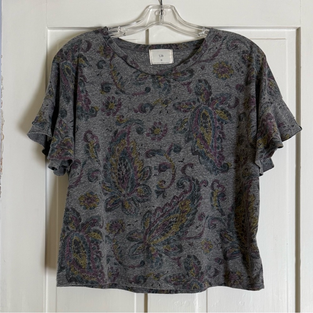 T.La Gray Boxy Short Sleeve Tee